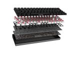 Deltaco Gaming GAM-100-DE Tastatur USB + RF Wireless + Bluetooth QWERTZ Deutsch Schwarz