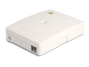 DeLOCK LWL Anschlussdose zur Wandmontage für 2 x SC Simplex oder LC Duplex weiß