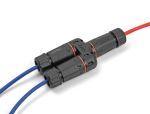 DeLOCK Kabelverbinder Y-Adapter RJ45 Buchse zu 2 x RJ45 Buchse Cat.6 IP68 staub- und wasserdicht Outdoor