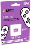 Emtec mSD 64GB UHS-I U3 V30 A1 Gaming Purple