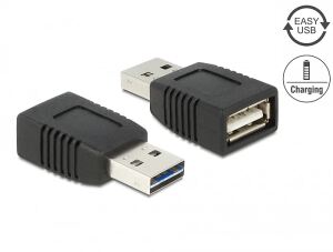 DELOCK Adapter EASY-USB 2.0-A Stecker zu USB 2.0-A Buchse