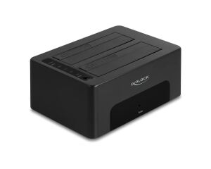 DeLOCK USB Dual Dockingstation für 2 x SATA HDD / SSD mit Klon- und Löschfunktion