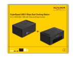 DeLOCK USB Dual Dockingstation für 2 x SATA HDD / SSD mit Klon- und Löschfunktion