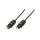 LogiLink Toslink - Toslink, 0.5m Audio-Kabel 0,5 m Schwarz
