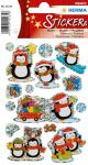 HERMA Sticker Winter Pinguine, Prismaticfolie