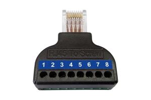 Wantec Splitter 2wIP für 4 Leitungen/nur 5627 verwendb. Netzwerksplitter Schwarz