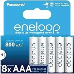 Panasonic eneloop (Gen 5) Micro AAA NiMH 800mAh, 8er-Pack