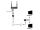 Lanberg ADS-RJ45-2RJ45-OS Kabelspalter oder -kombinator Kabelsplitter Schwarz