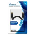 MediaRange MRCS159 DisplayPort-Kabel 2 m Schwarz