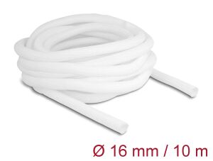 DELOCK Geflechtschlauch selbstschließend 10 m x 16mm weiß