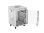 Lanberg FF01-6615-12SL Rack 15U Freistehendes Gestell Grau