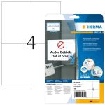 HERMA Ablösbare Etiketten A4 105x148 mm weiß Movables/ablösbar Papier matt 100 St.