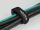 DELOCK Klett-Kabelbinder Schlaufe L280 xB38mm schwarz 3Stk.