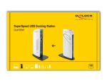 DeLOCK USB Dockingstation Dual HDMI Full-HD / USB 3.2 / LAN / Audio