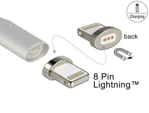 DELOCK Magnetischer Adapter 8 Pin Lightning Stecker