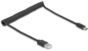 DeLOCK 90368 USB Kabel USB 2.0 0,75 m USB A USB C 480 Gbit/s Schwarz