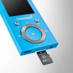 Intenso Video Scooter BT MP3-Player 64 GB – Bluetooth 5.0, 1,8" LCD Display, USB-C, microSD-Kartenleser, 18 Std. Akkulaufzeit, Musik- & Videoplayer, Blau