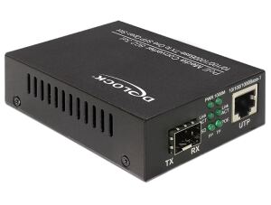 DELOCK Medienkonverter PoE+ 1000Base-T -> SFP