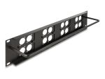 DELOCK D-Typ 19 Patchpanel mit 4 D-Typ Platten 86 x 86 mm sw