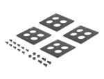 DELOCK D-Typ 19 Patchpanel mit 4 D-Typ Platten 86 x 86 mm sw