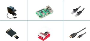 Raspberry Pi 5 Kit (RPI5 4GB, 64GB SD-Karte, 27W Netzteil)