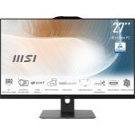 MSI Modern AM272P 1M-1235AT All-in-One PC/Workstation Intel Core 7 150U 68,6 cm (27") 1920 x 1080 Pixel All-in-One-PC 16 GB DDR5-SDRAM 1 TB SSD Windows 11 Pro Wi-Fi 6E (802.11ax) Schwarz