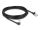 DeLOCK RJ45 Netzwerkkabel Cat.6A S/FTP Slim 90° unten gewinkelt / gerade 5 m schwarz