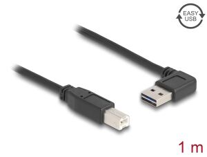 DELOCK Easy USB Kabel A 90° -> B St/St 1.00m schwarz