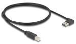 DELOCK Easy USB Kabel A 90° -> B St/St 1.00m schwarz