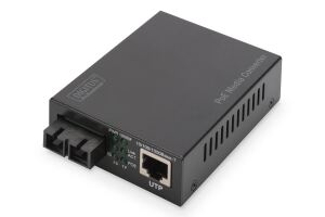 Digitus Gigabit PoE Medienkonverter, RJ45 / SC, MM, PSE