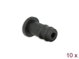 DeLOCK Staubschutz für 3,5 mm Klinkenbuchse 10 Stück schwarz