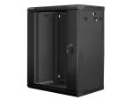 Lanberg WF01-6415-10B Rack 15U Wandmontiertes Regal Schwarz