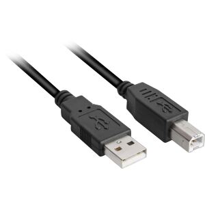 Sharkoon Kabel USB 2.0 A-B 2,0m schwarz