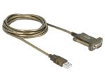 DeLOCK 64073 Serien-Kabel Transparent 2 m USB Typ-A DB-9