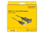DeLOCK 64073 Serien-Kabel Transparent 2 m USB Typ-A DB-9