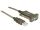 DeLOCK 64073 Serien-Kabel Transparent 2 m USB Typ-A DB-9