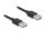 DeLOCK Spiralkabel EASY-USB 2.0 Typ-A Stecker zu EASY-USB Typ-A Stecker 0,5 m bis 0,8 m schwarz
