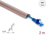 DELOCK Kabelkanal PVC flexibel 20 x 10 mm - Länge 2m Braun