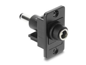 DELOCK Panel Mount DC 5,5x2,1mm Bu. zu DC 5,5x2,5mm stecker