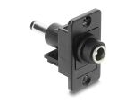 DELOCK Panel Mount DC 5,5x2,1mm Bu. zu DC 5,5x2,5mm stecker