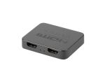 LANBERG HDMI Splitter 1x2 2xHDMI 4K + USB-C Anschluss sw