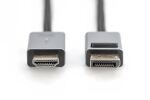 Digitus 4K DisplayPort Adapterkabel, DP - HDMI Typ A