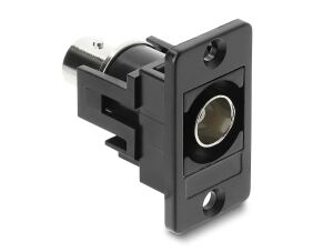 DELOCK Panel Mount BNC Buchse zu BNC Buchse schwarz