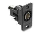 DELOCK Panel Mount BNC Buchse zu BNC Buchse schwarz