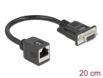 DELOCK Seriell RS-232/422/485 Adapter DB9 Bu zu RJ45 Bu