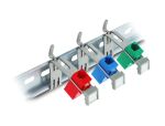 DELOCK Keystone Halterung 1 Port für Hutschiene Metall