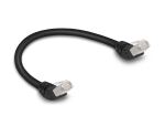 DELOCK RJ45 Netzwerkkabel Cat.6A S/FTP Slim 45° 0,25m...