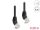 DELOCK RJ45 Netzwerkkabel Cat.6A S/FTP Slim 45° 0,25m schwar