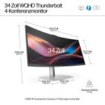 HP Series 7 Pro Serie 7 Pro 34 Zoll WQHD-Konferenzmonitor – 734pm