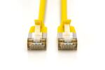 Digitus CAT 6A F-FTP Slim Patchkabel, 0,5m, Gelb